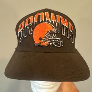 Cleveland Browns New Era 59FIFTY Fitted Hat Size 7 1/8 NFL Brown Orange